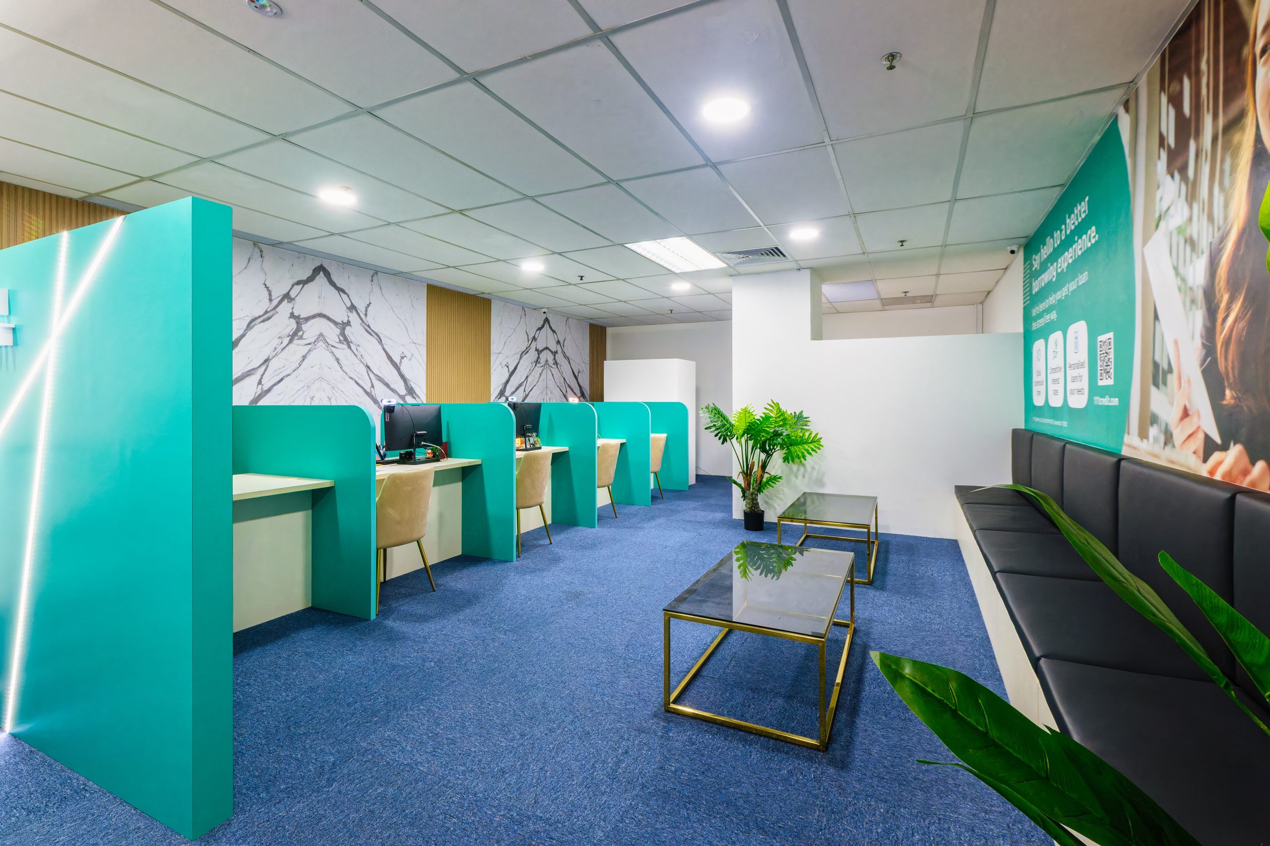 Office interior of a legal loan company in Orchard, 111 Credit